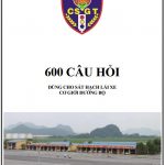Bộ 600 câu sát hạch cơ giới đường bộ 2025-BCA